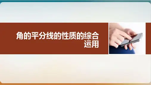 人教版《角的平分线的性质》课件演示PPT初中数学2