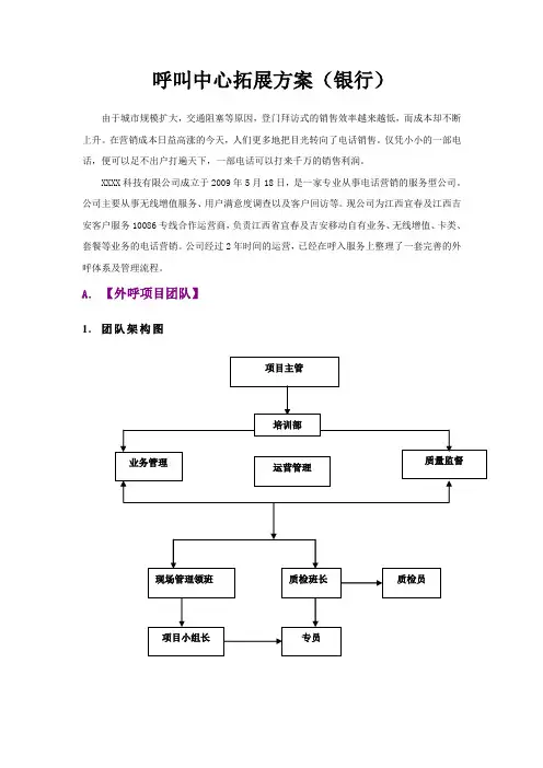 呼叫中心外呼拓展方案