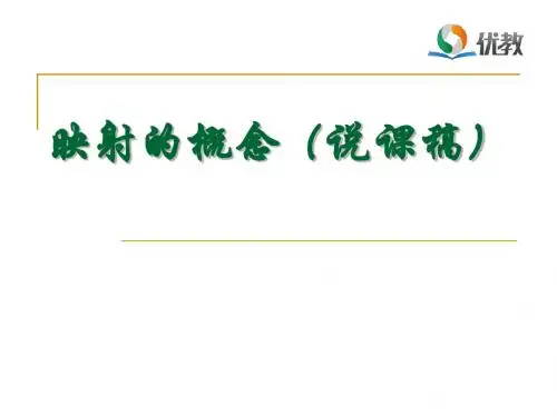 苏教版高中数学必修1-2.3《映射的概念》说课稿