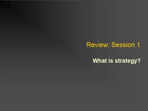 英国某商学院的EMBA课程讲座Strategic Management 3ppt课件