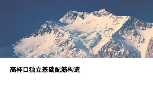 16G101图集高杯口独立基础配筋构造PPT