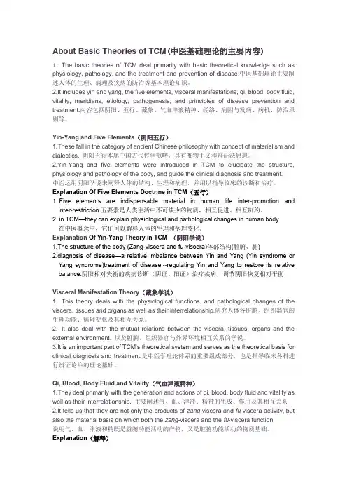 中医英语介绍