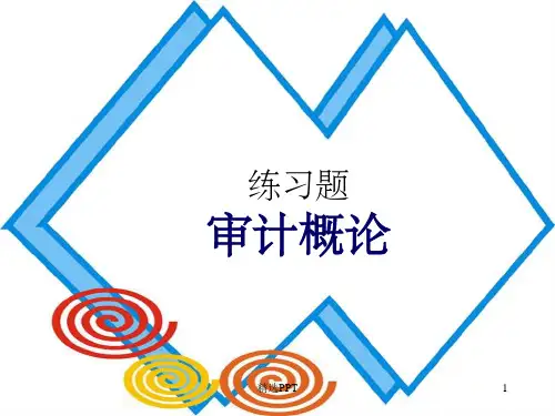 《练习审计概论》PPT课件