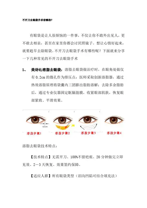 不开刀去眼袋手术有哪些_2016