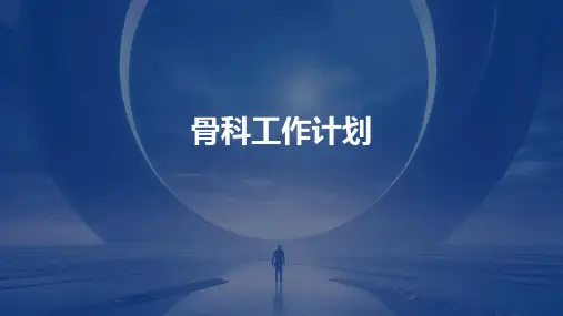 骨科工作计划PPT