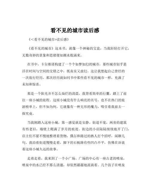 看不见的城市读后感