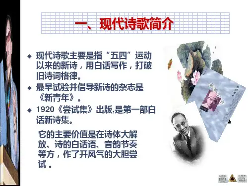 中国现当代诗歌PPT课件