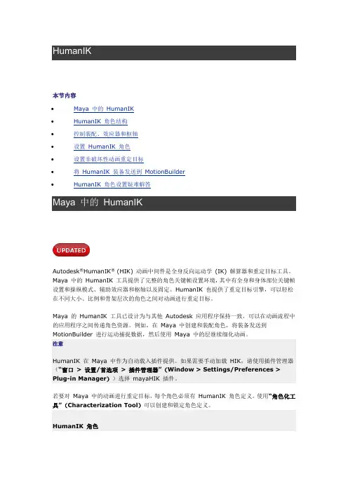 装配-角色设置-HumanIK