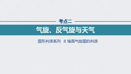 高考地理复习(新高考1) 选修性必修1 第3章 第21讲 考点二 气旋、反气旋与天气