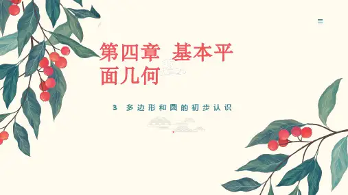 4.3.多边形和圆的初步认识课件+2024-2025学年北师大版(2024)数学七年级上册