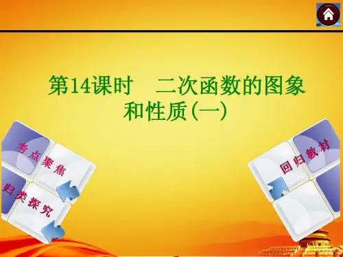 2015届湘教版中考数学复习课件(第14课时_二次函数的图象和性质一)