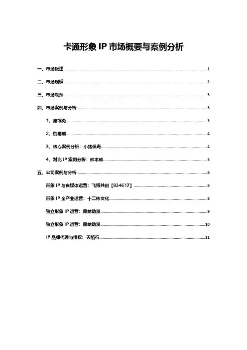 卡通形象IP创作与运营