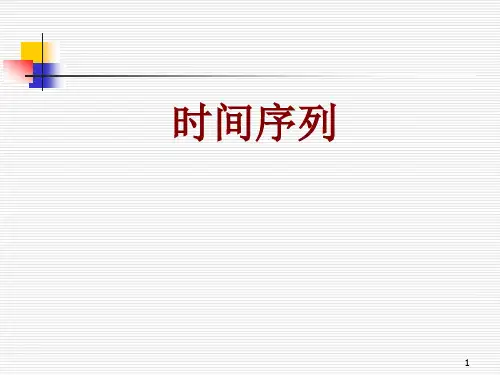 中级计量经济学-时间序列