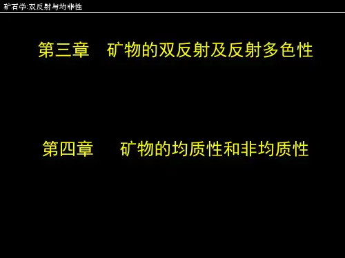 3 矿物的双反射反射多色性均非性