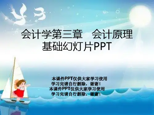 会计学第三章   会计原理基础幻灯片PPT