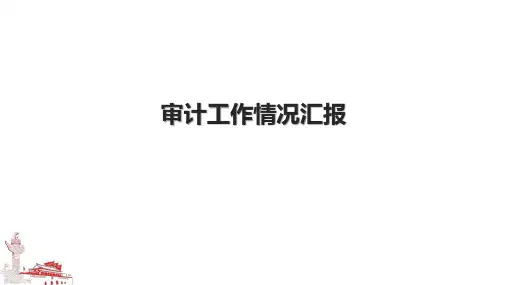 审计工作情况汇报