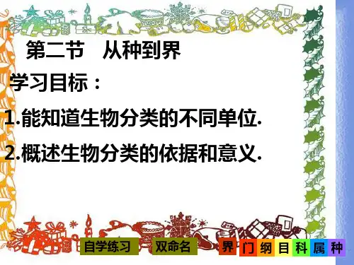 人教版八上《从种到界》ppt1