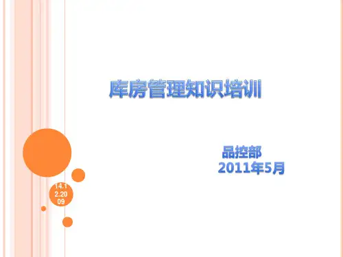 库房管理知识PPT课件