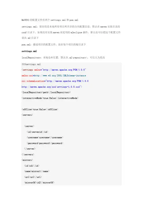 MAVEN配置文件