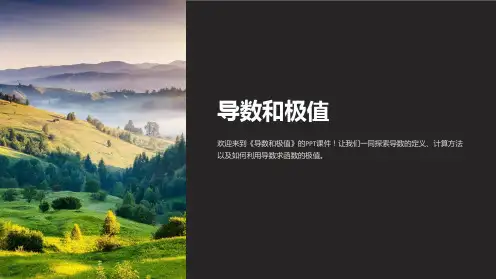 《导数和极值》课件