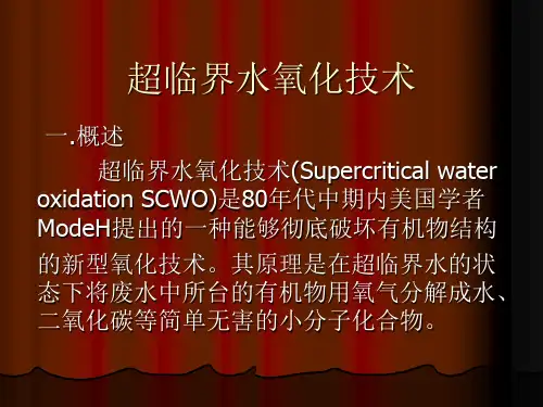 超临界水氧化技术完整ppt
