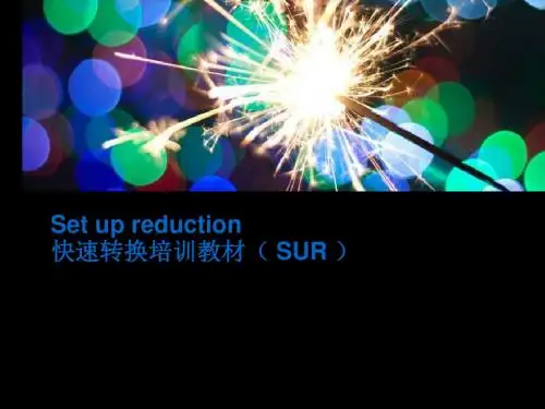 SUR快速换型培训教材 103页PPT文档