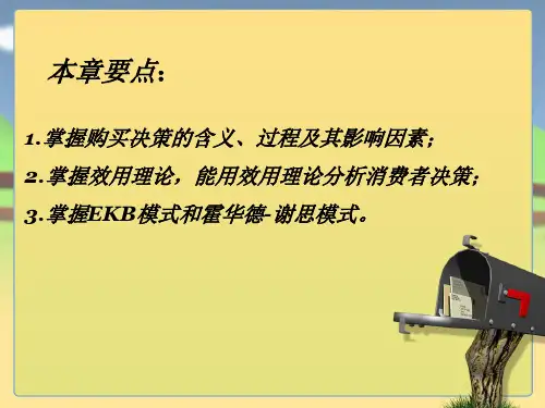 消费者购买决策与购买行为ppt课件