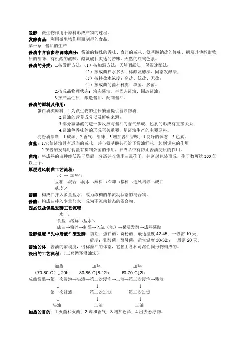 发酵工艺学