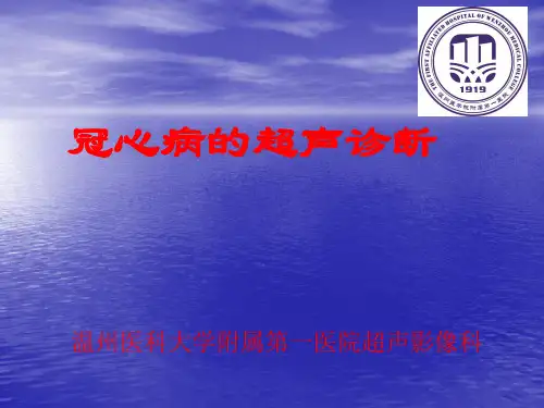 超声医学课件：冠心病的超声诊断