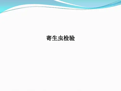 寄生虫检验
