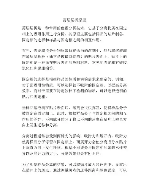 薄层层析原理