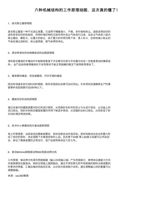 六种机械结构的工作原理动图，这次真的懂了！
