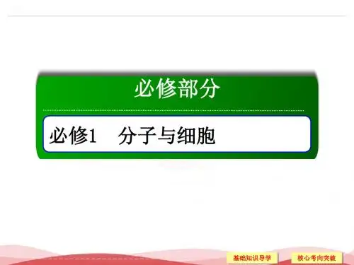 2018届高考生物一轮复习课件：1-2-1、5 细胞中的元素和化合物 细胞中的无机物