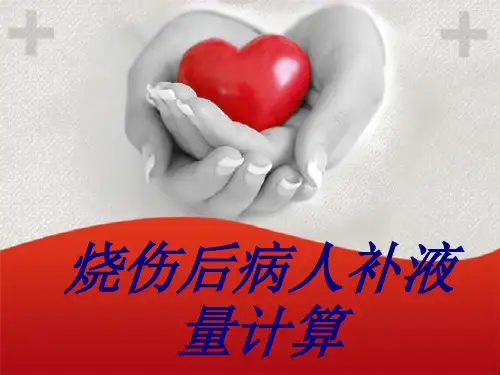 烧伤后病人补液量计算PPT培训课件