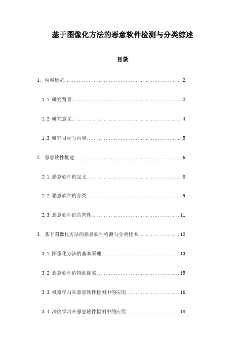 基于图像化方法的恶意软件检测与分类综述