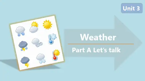 Unit3Weather第1课时(课件)人教PEP版英语四年级下册(1)