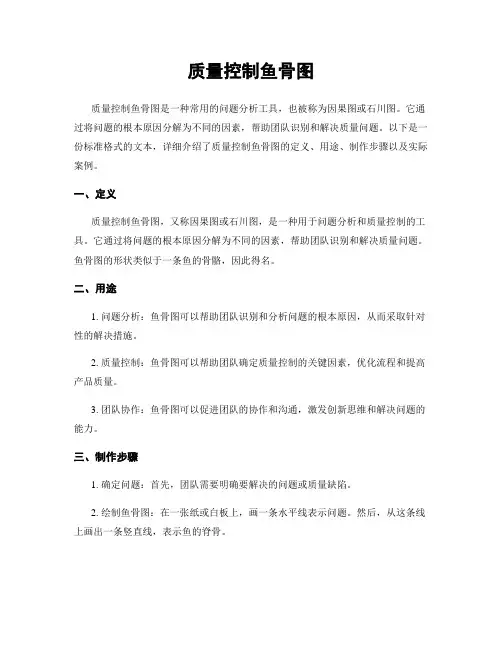 质量控制鱼骨图