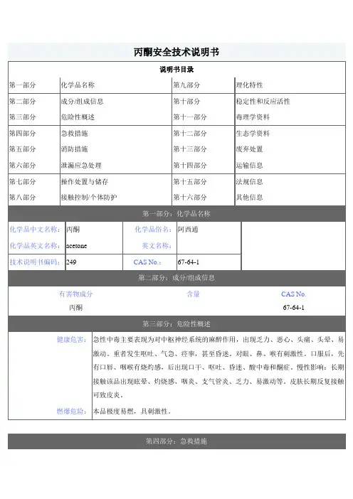 丙酮、乙醇、NN二甲基甲酰胺比较