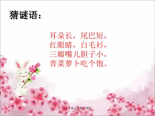 小兔子乖乖课件经典实用