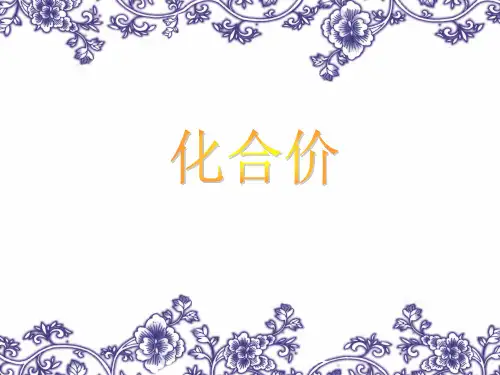 化合价 PPT