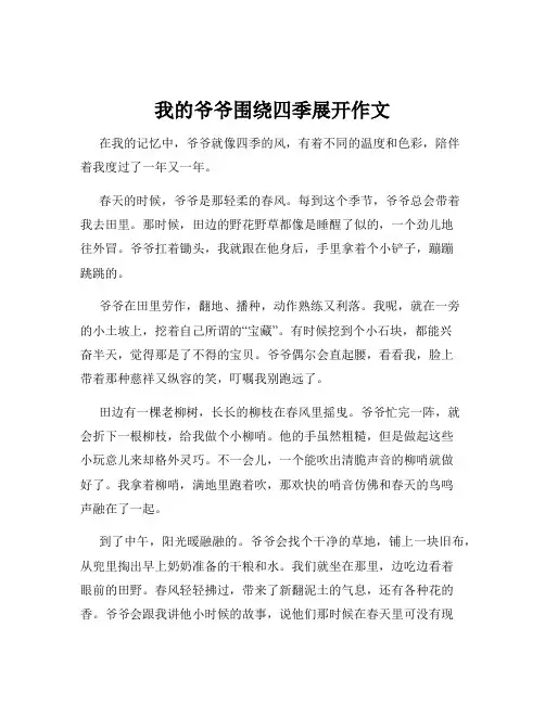 我的爷爷围绕四季展开作文