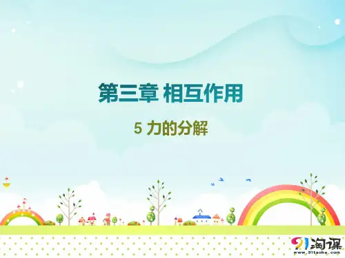原创4：3.5 力的分解