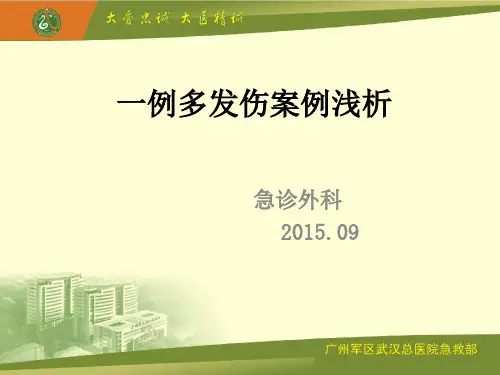 多发伤救治病例
