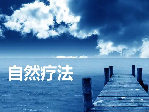 心理治疗：自然疗法PPT
