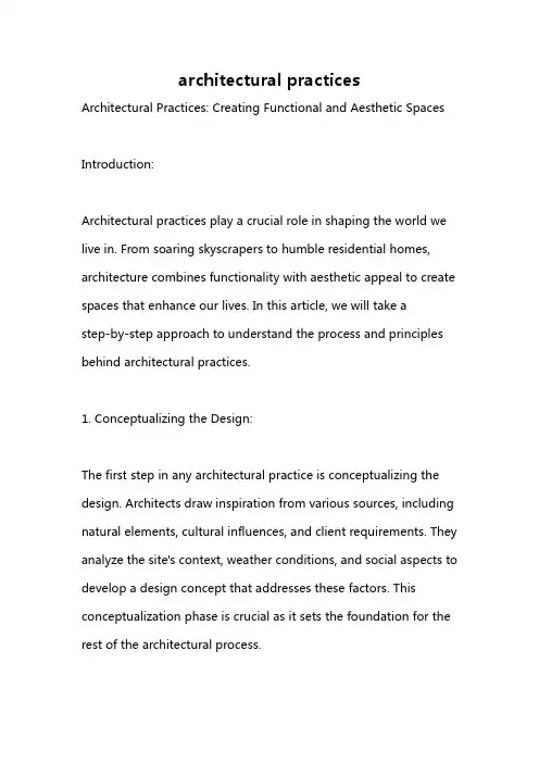 architectural practices