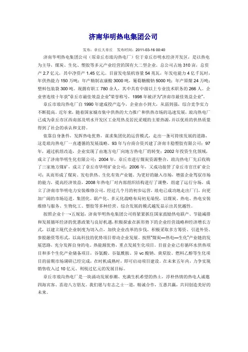 济南华明热电集团公司
