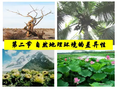 人教版高一地理必修一课件：5.2自然地理环境的差异性 (共38张PPT)