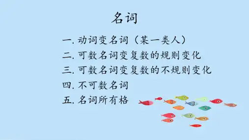 人教版(PEP)小升初英语名词知识点梳理课件