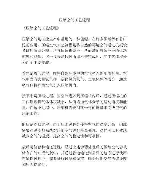 压缩空气工艺流程