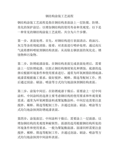 钢结构涂装工艺流程